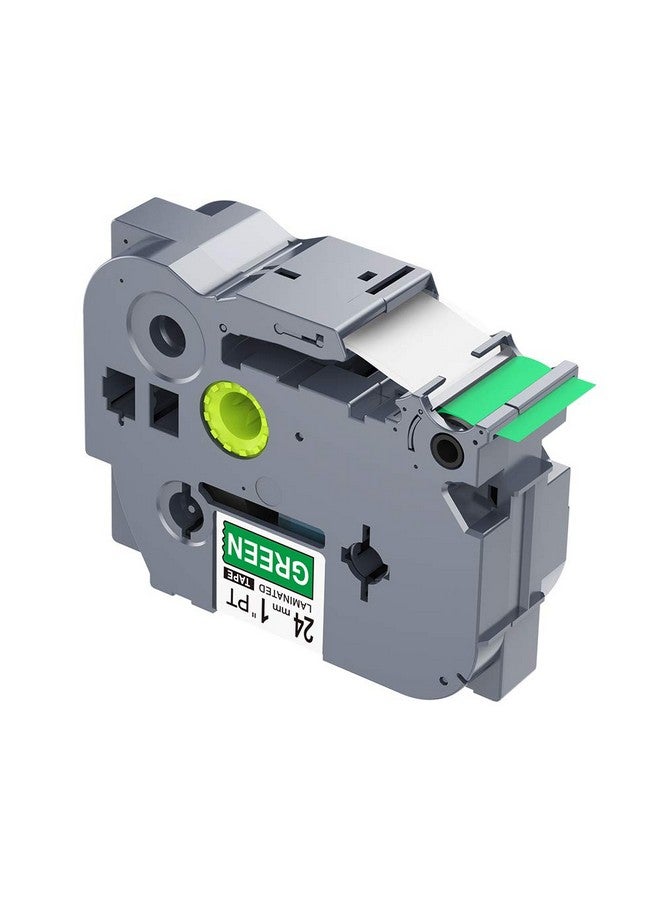 IDIK 1Pk White On Green Standard Laminated Label Tape Compatible For Brother Ptouch Tze755 Tz755 Tze755(24Mm X 8M) - Image 5