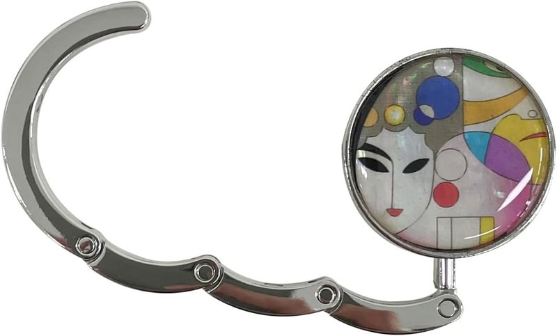 PLAY Mother of Pearl Purse Hook Magnet Clip Table Handbag Hanger Foldable Table Holder (Woman) - Image 3