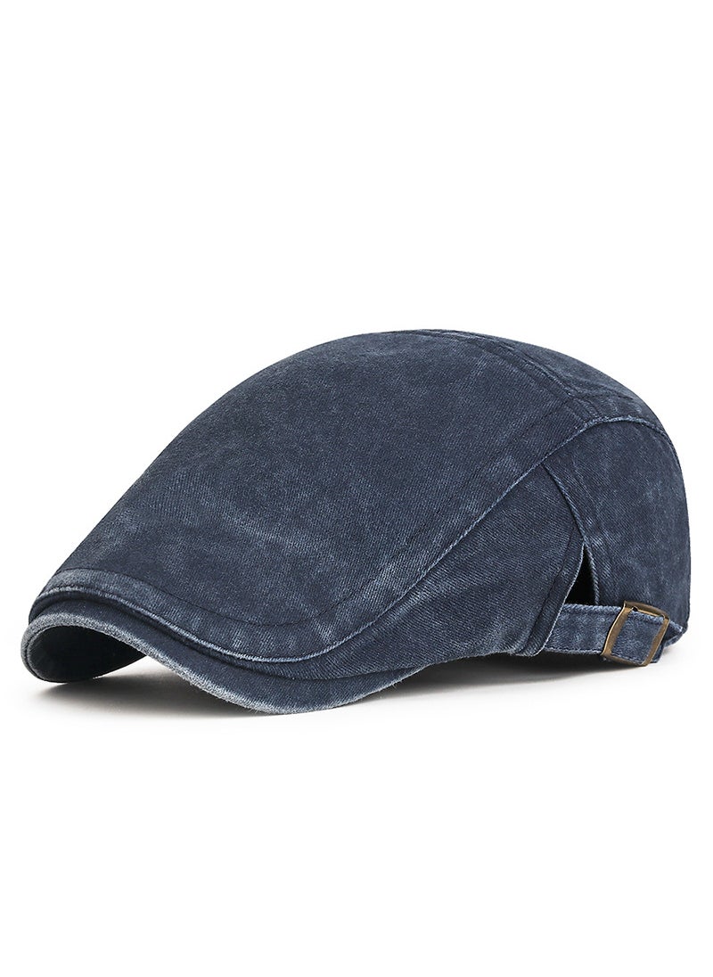 Generic Vintage Washed Newsboy Cap Unisex Wine red  - Image 3