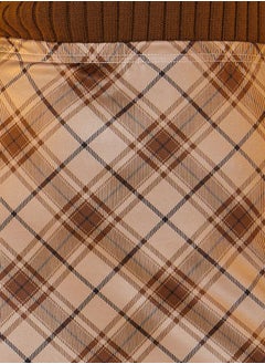 Take Two Checked High Rise Maxi Skirt  - Image 3