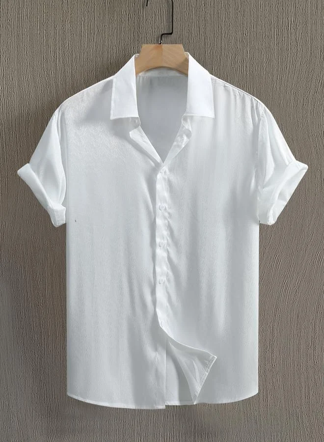 Take Two Men Plus Size Solid Casual Shirt