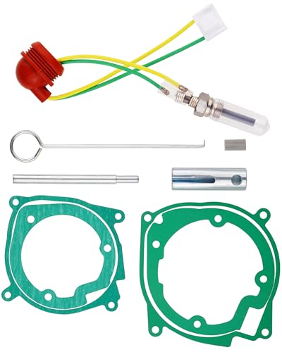 Faitio 12V Diesel Heater Glow Plug Repair Kit, 9Pcs 2KW 5KW 8KW Chinese Diesel Parking Heater Gasket Ceramic Ignition Plug, Replacement Parts for Diesel Heater, Car, Truck, and Boat - Image 1
