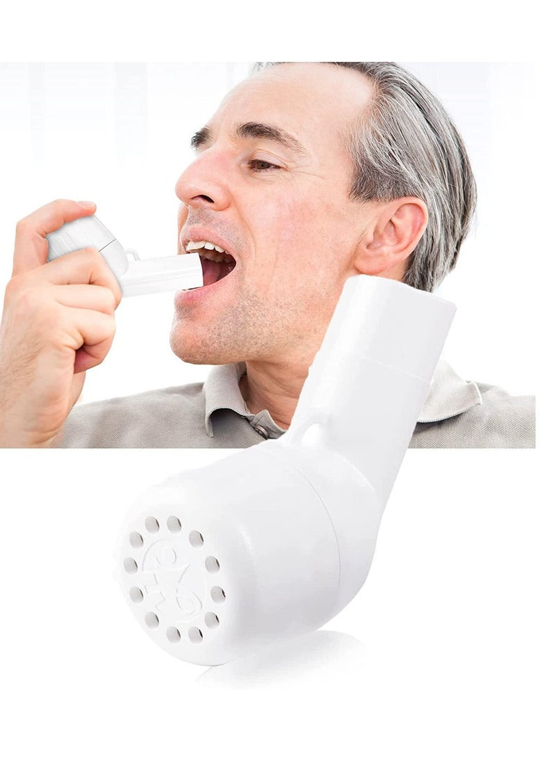 SYOSI Natural Lung Expansion Mucus Removal Device Handheld Breathing Trainers- OPEP Therapy, Helps Open Airways Remove Mucus Effectively Stronger Healthier Lungs and Airway - Image 1