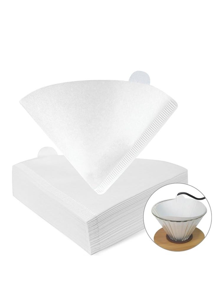 Coffee Filters V60 Cone Paper White Natural 100pcs 1-2 Cups Size 01 - Image 1