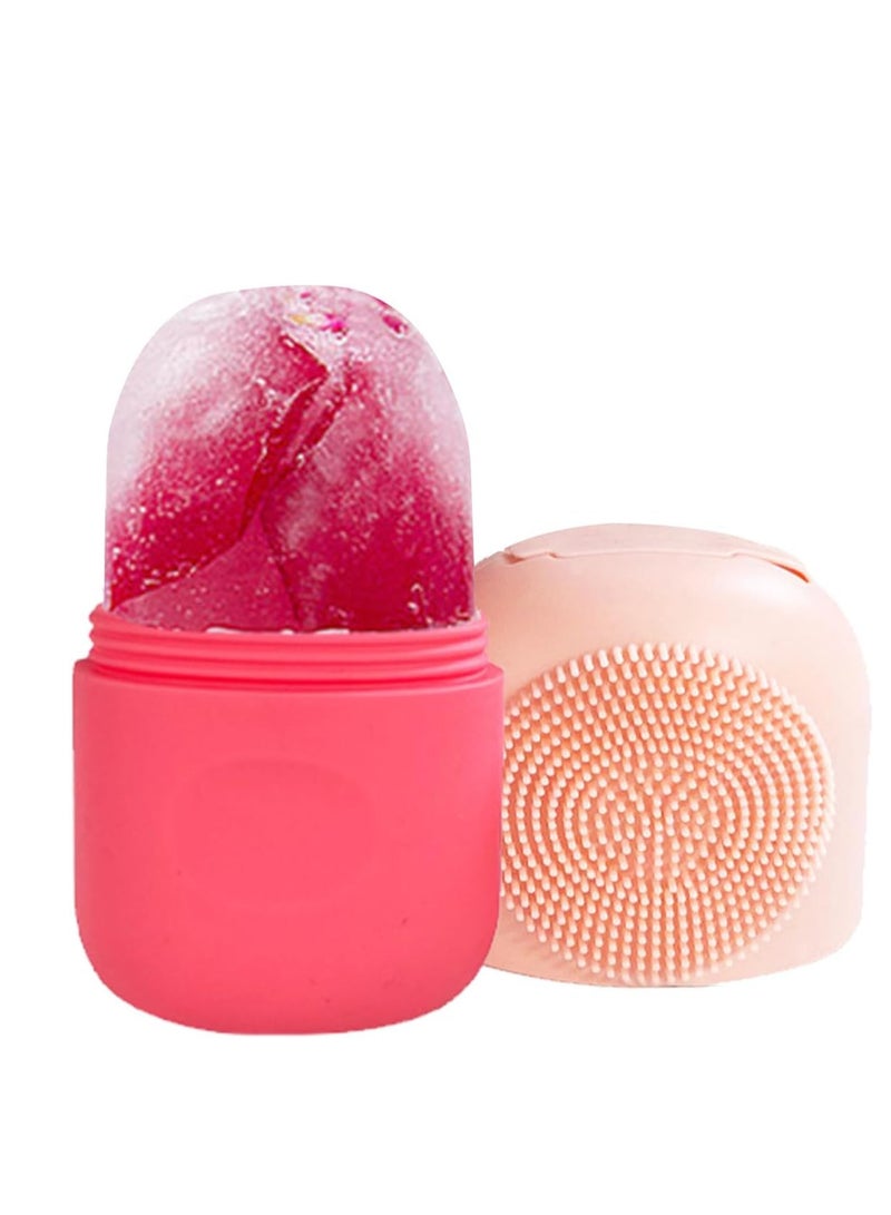 ECVV ECVV 2-in-1 Ice Cube Roller Massager for Face, Eyes and Neck – Naturally Ice Conditioning and Skin Care, De-Puff Eye Bags, – Reusable Massage Silicone Ice Mold  - Image 1