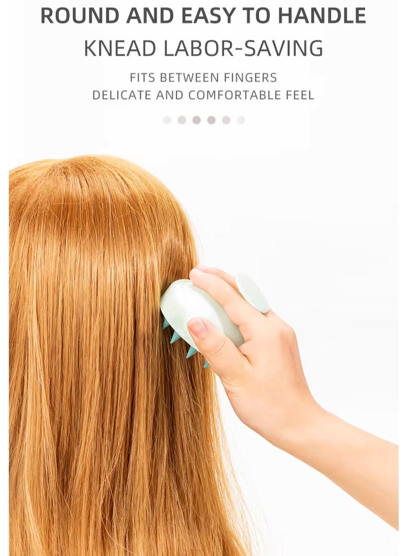 VIUAUAX Soft Silicone Hair Massage Brush - Silicone Shampoo Hair Brush - Hair Washing Comb, Silicone Scalp Massager Shampoo Brush, Silicone Teeth Hair Scalp Soft Massage Brush,Skin-friendly, Soft And Comfortable, Exfoliates Scalp Dead Skin, Wet Dry Hair Massager for All Hair Types of Women  Purple - Image 4