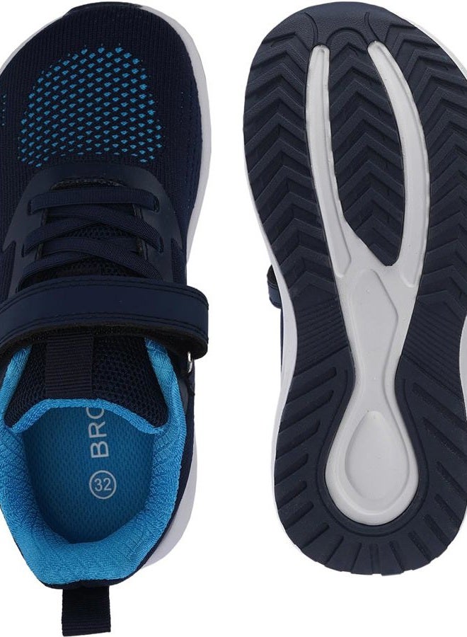 BRONAX Little/Big Kids Wide Toe Box Tennis Shoes | Athletic Running Sneakers for Boys/Girls, Dark Blue, 2 Wide Little Kid - Image 5