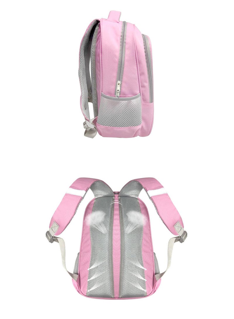 general Barbie Polyester Reflective Strip Backpack For Students School Bag - Image 4