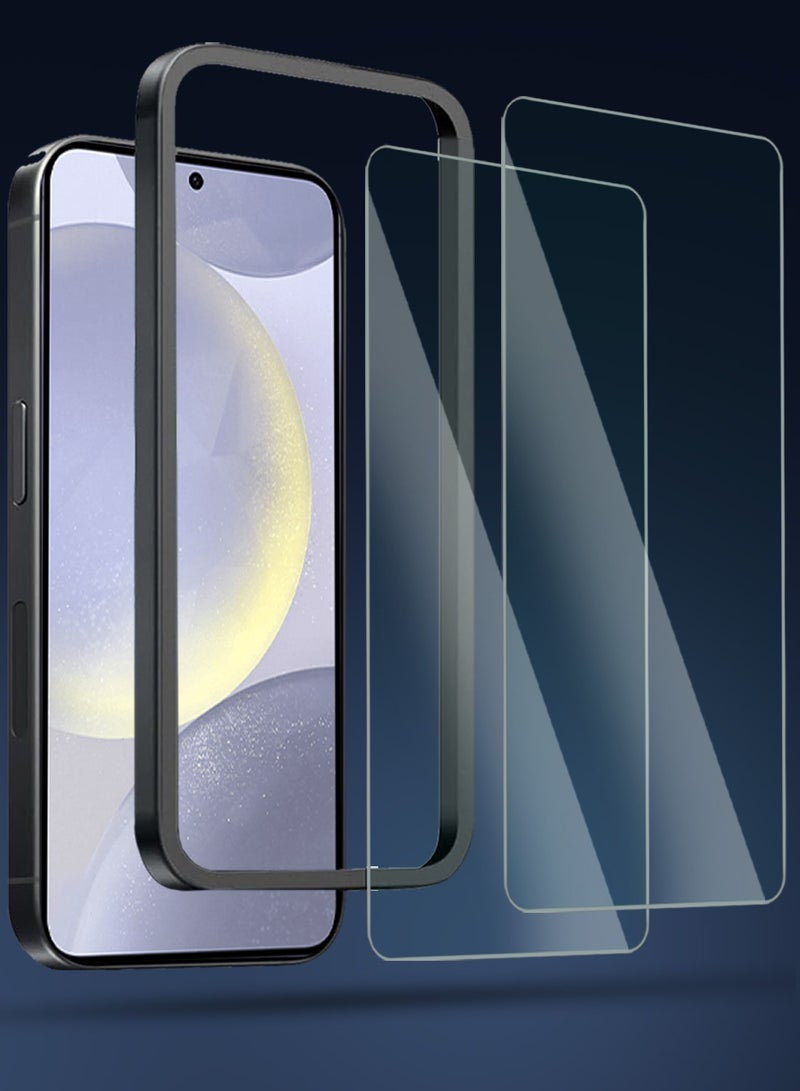 Techie Samsung Galaxy S24 Plus Screen Protector, Super Clear Gorilla Glass with Easy Installation Auto Alignment Frame, 9H Tempered Glass, Bubble-Free, Case-Friendly - 2 Pack - Image 3