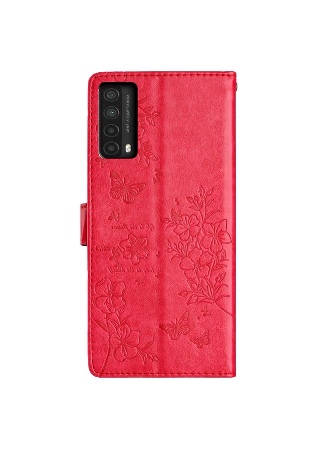 Zaboon Case For Huawei P smart 2021 / Y7a Butterflies And Flowers Leather Phone Case - Image 3