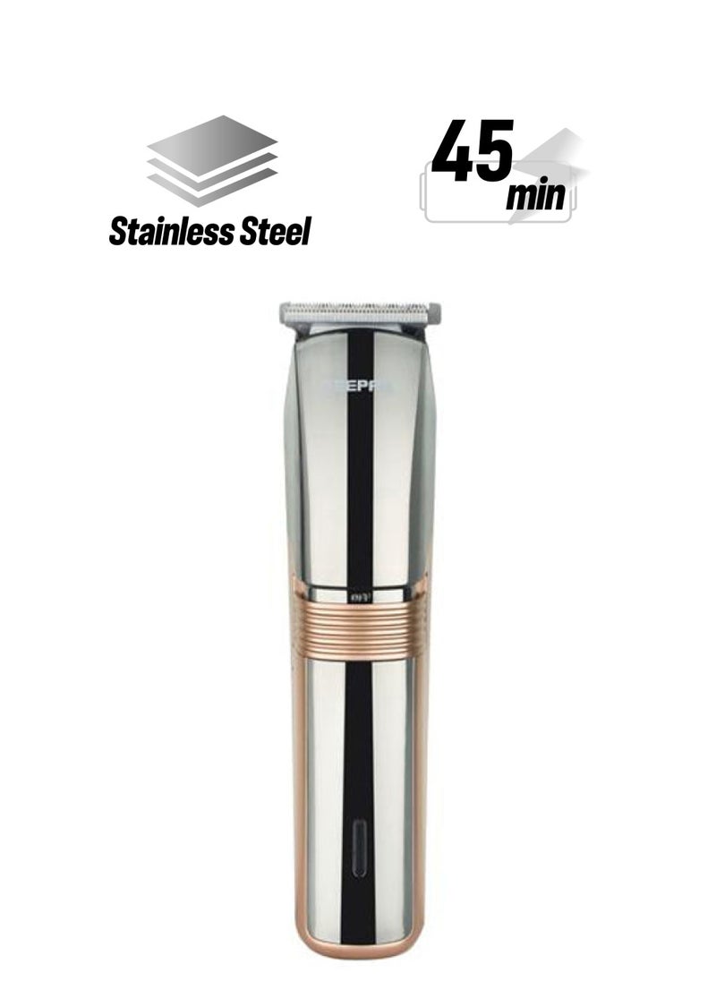 GEEPAS - Rechargeable Hair and Bread Trimmer, 4 Guide Combs, GTR56047 | Professional Cordless Hair Clippers | Rechargeable Haircut Kit with Steel Blade | Grooming Kit with Guide Comb - Image 1