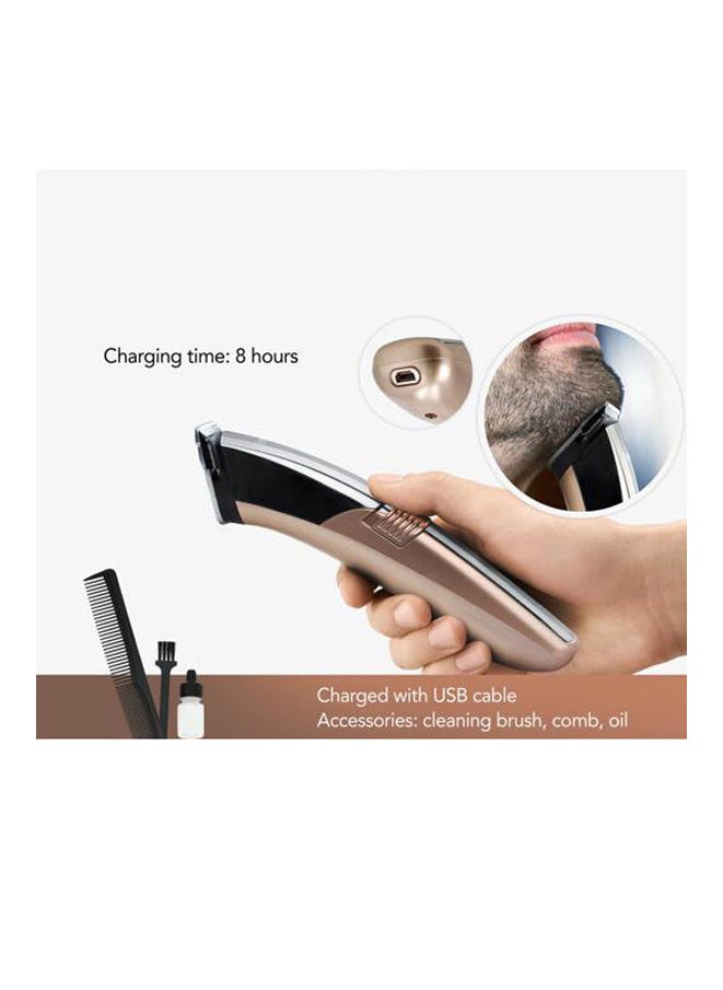 GEEPAS - Rechargeable Hair and Bread Trimmer, 4 Guide Combs, GTR56047 | Professional Cordless Hair Clippers | Rechargeable Haircut Kit with Steel Blade | Grooming Kit with Guide Comb - Image 1