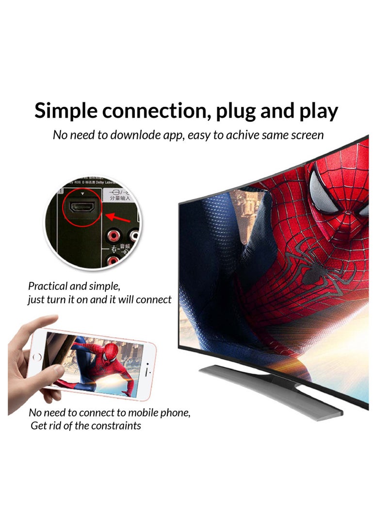ProOne - ProOne PDH80 HDMI Dongle Adapter 1080P, WiFi Streaming Movies, Shows, and Live TV Receiver from iPhone, iPad, Android, Tablet, Window to HDTV/Monitor/Projector, Miracast, Airplay, DLNA, Chrome - Image 1