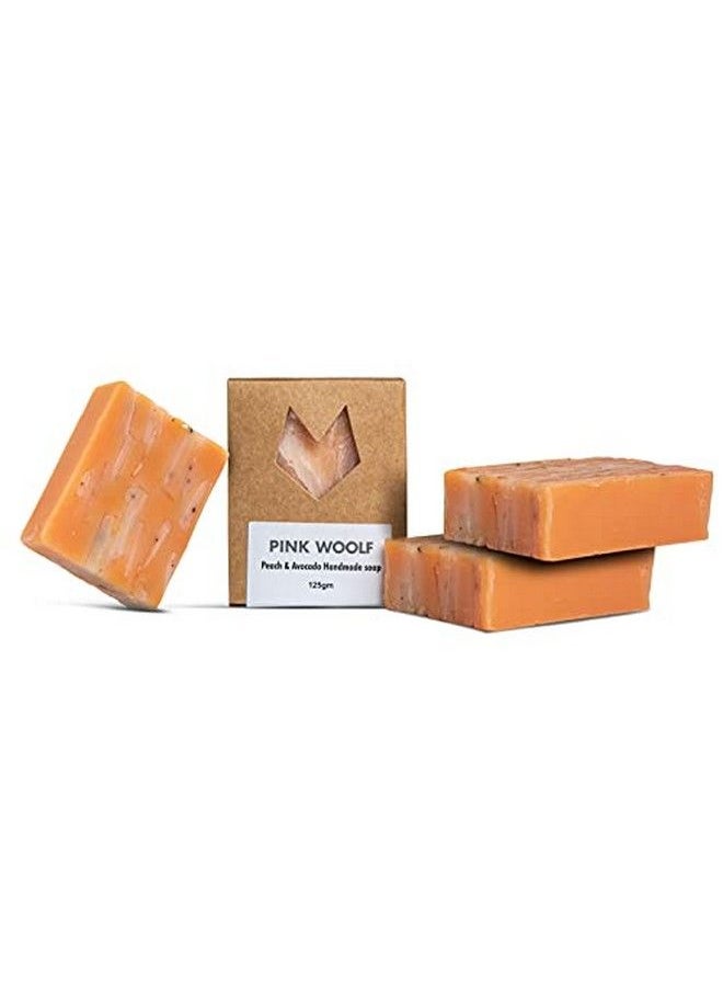 PINK WOOLF Bath Soaps Combo Set Of 3 Organic Soaps Gold & Honey Natural And Handmade Works On Dry Skin & Antiacne To Purify Skin ; Each Soap Bar Is 125 G  - Image 1