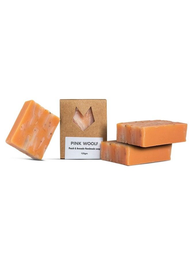 PINK WOOLF Bath Soaps Combo Set Of 3 Organic Soaps Gold & Honey Natural And Handmade Works On Dry Skin & Antiacne To Purify Skin ; Each Soap Bar Is 125 G  - Image 2