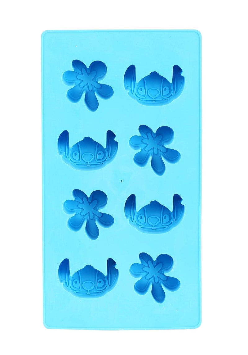 Silver Buffalo Disney Lilo and Stitch Ice Cube Tray Featuring Stitch and Tropical Flowers, Produces 8 Ice Cubes - Image 3