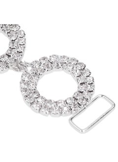 Excefore Crafts Cup Chain Connector with Loop Crystal Rhinestone, 5pcs Bikini Connectors Buckle Metal Chain for Swimming Wear Bikini Decoration  - Image 3