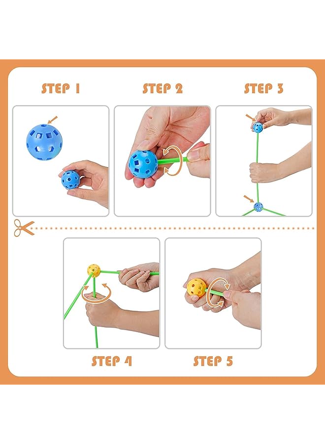 KASTWAVE Fort Building Kit For Kids 4 5 6 7 8 9 10 Years Old Diy Playhouse With Tent Cover Stem Early Learning Education Construction Toys Gifts For Boys Girls (88 Pcs) - Image 4