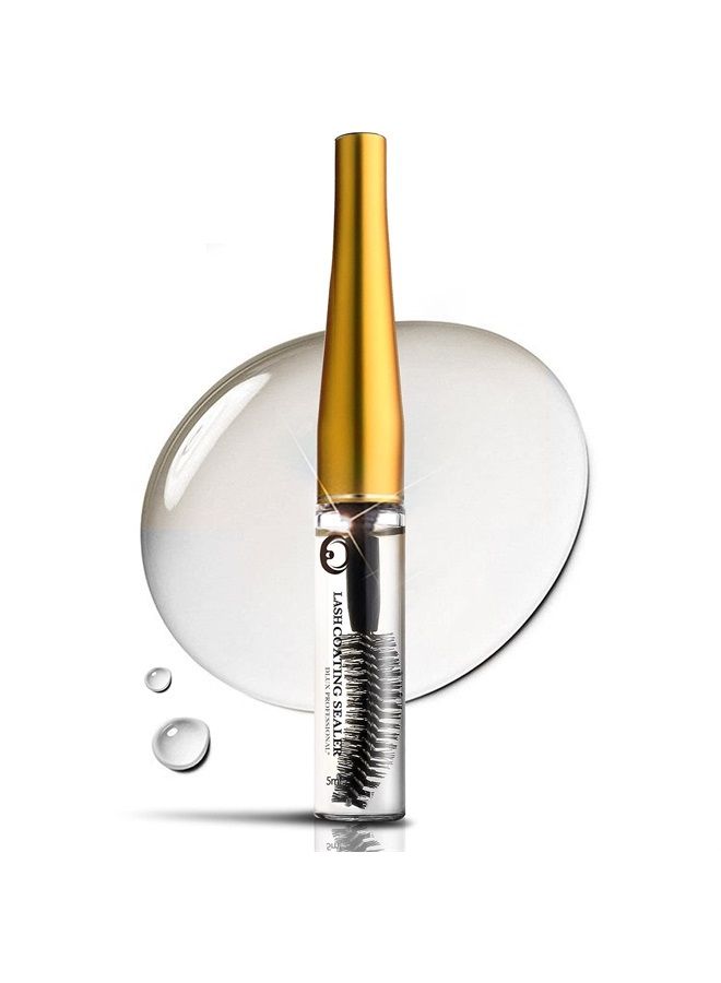 Dlux Professional Eyelash Coating Sealant - 5ml, Clear Lash Sealer & Eyelash Extension Conditioner, Eyelash Extension Aftercare, Prolonged Retention, Flocked Tip Applicator, Korean Cosmetic - Image 1