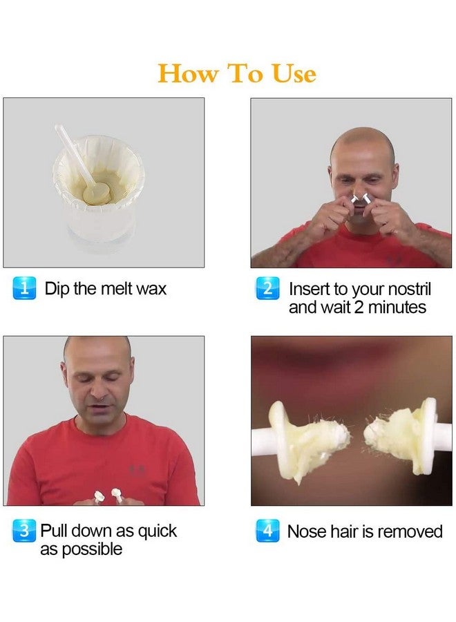 Wokaar Nose Wax Kit, 100 g Wax, 30 Applicators, 15-20 Uses. Nose & Ear Hair Removal for Men and Women- Safe, Easy, Quick & Painless Hair Remover - Image 4