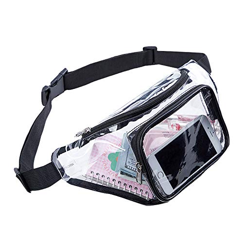 Clearworld Clear Fanny Pack,Stadium Approved Waist Pack for Festival, Games,Travel and Concerts(Black) - Image 1