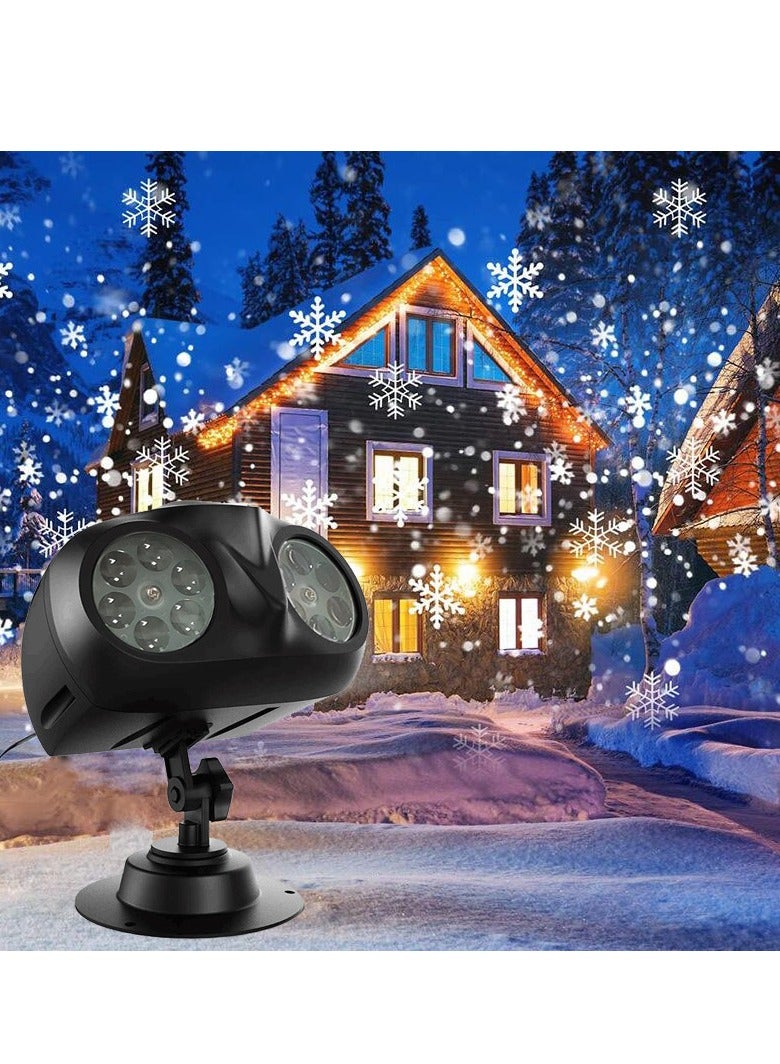 general Snowflake projector, outdoor LED light, outdoor snowfall show, waterproof, landscape, owl-shaped owl, suitable for indoor, garden, patio, party - Image 1