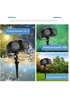 General Snowflake projector, outdoor LED light, outdoor snowfall show, waterproof, landscape, owl-shaped owl, suitable for indoor, garden, patio, party  - Image 3