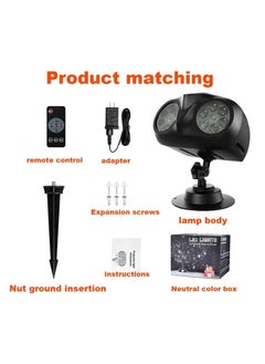 General Snowflake projector, outdoor LED light, outdoor snowfall show, waterproof, landscape, owl-shaped owl, suitable for indoor, garden, patio, party  - Image 5