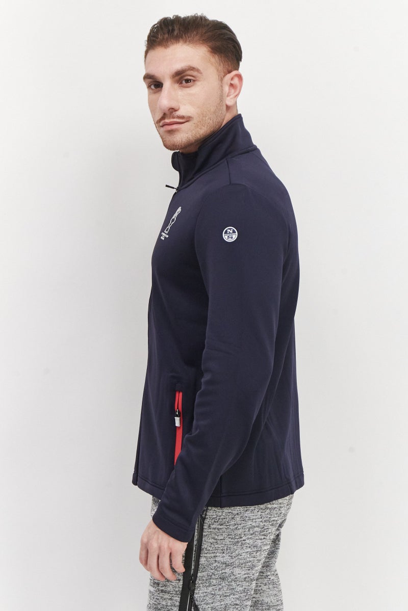 North Sails Men Sportswear Fit Long Sleeve Outdoor  Sweatshirt, Navy Blue - Image 2