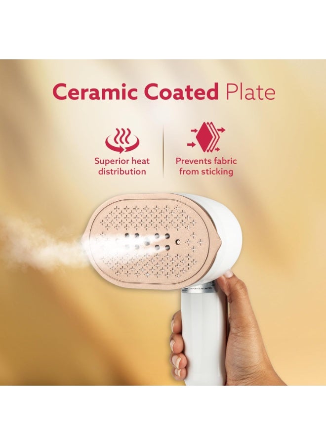 AGARO Regal Mini Garment Steamer, 1200 Watts, Wrinkle Remover, Fast Heating, Scratch Resistant Ceramic Coated Plate, 2In1 Horizontal Vertical Use - Image 3