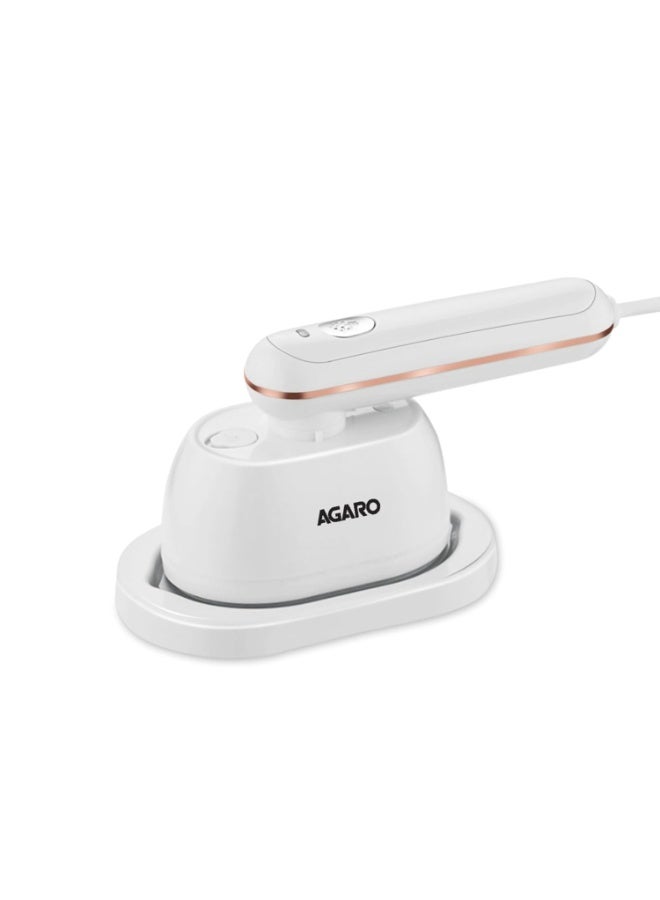 AGARO Regal Mini Garment Steamer, 1200 Watts, Wrinkle Remover, Fast Heating, Scratch Resistant Ceramic Coated Plate, 2In1 Horizontal Vertical Use - Image 1