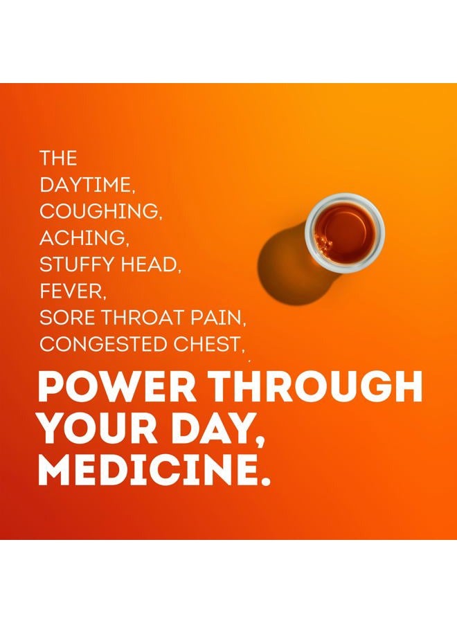 Vicks DayQuil Severe Cold & Flu Liquid Medicine, Daytime Relief for Headache, Fever, Sore Throat, Minor Aches & Pains, Chest Congestion, Stuffy Nose, Nasal Congestion, Sinus Pressure, & Cough, 2x12oz - Image 3