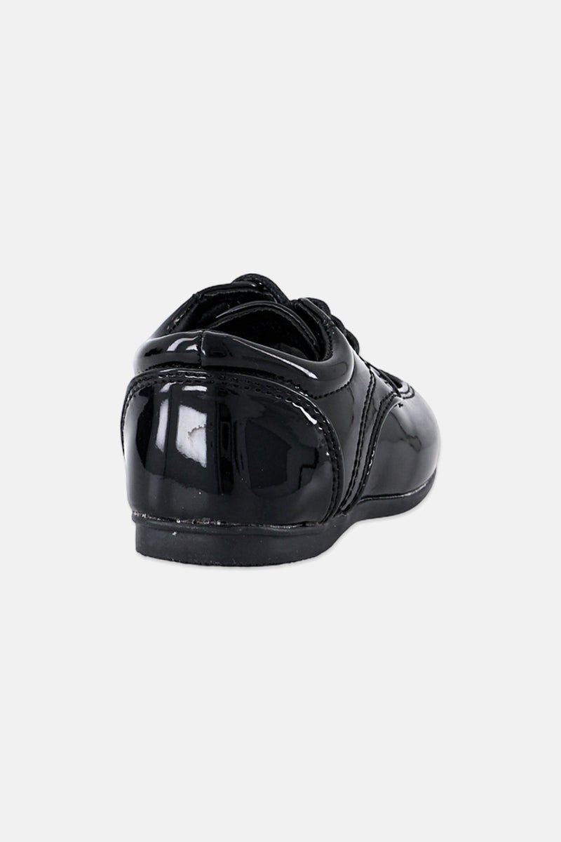 Josmo Toddlers Boy Lace Up Formal Shoes, Black  - Image 2