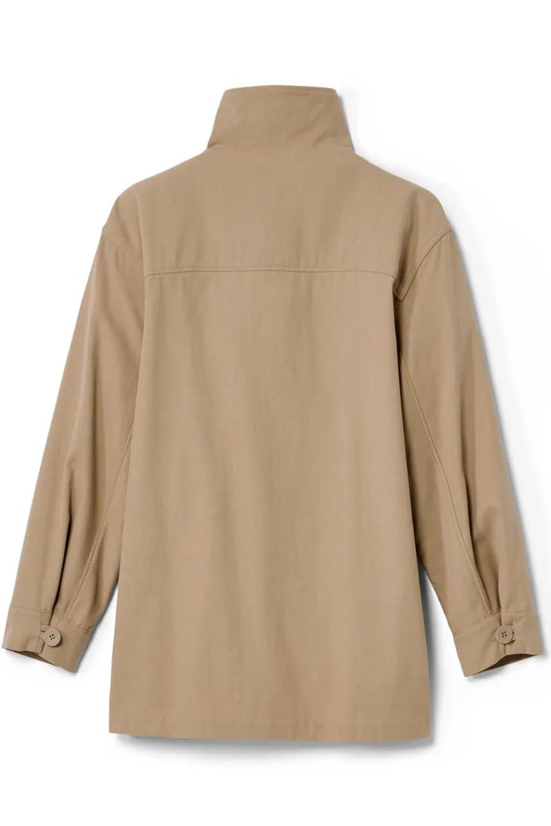 Tchibo Women Plain Parka Jackets, Tan - Image 3