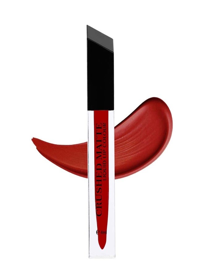 Million Colors Liquid Lipsticks for Women Crushed Matte Lipstick Liquid Waterproof, Smudge Proof, Highly Pigmented, Transfer Proof, Long Stay Upto 12 Hrs (04 ml, Milan 20) - Image 1
