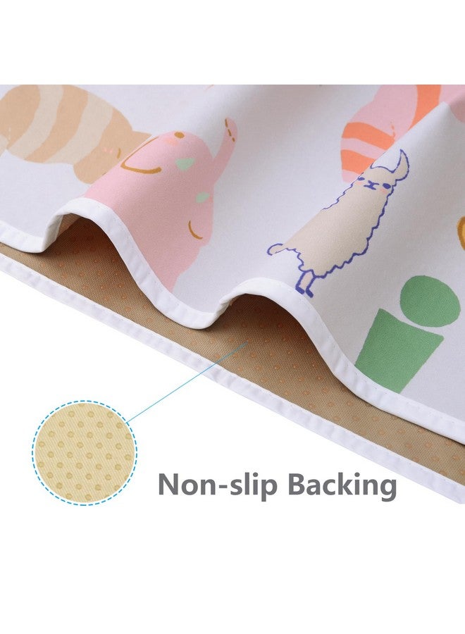 Womumon Highchair Floor Mat, Baby Splat Mat for Under High Chair/Arts/Crafts, Womumon Waterproof Spill Mat Non-Slip Splash Mat, Washable Mess Mat and Table Cloth (Alphabet)  - Image 3