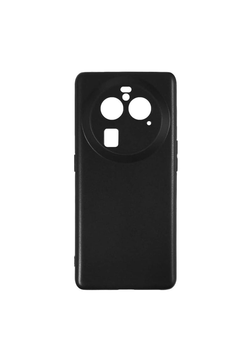 general Oppo Find X6 Case, Thin TPU Cover with Camera Protection Anti-Scratch Slim Fit Flexible Phone Case for Oppo Find X6 2023 Black - Image 1