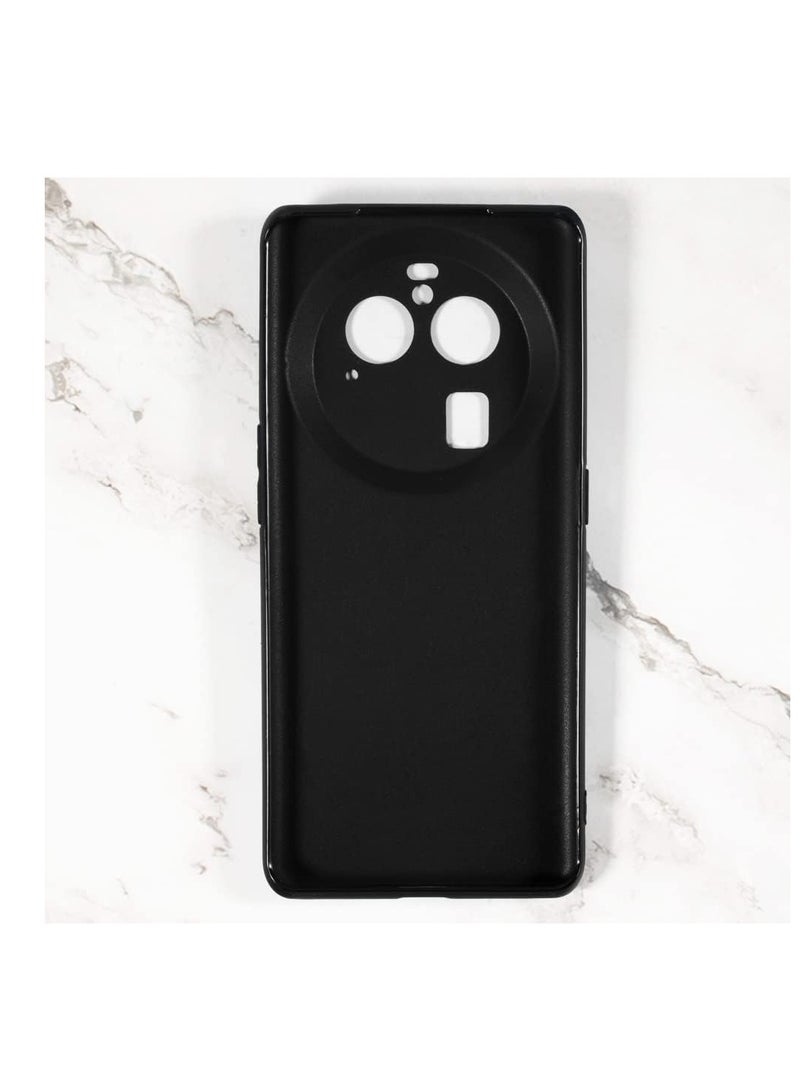 general Oppo Find X6 Case, Thin TPU Cover with Camera Protection Anti-Scratch Slim Fit Flexible Phone Case for Oppo Find X6 2023 Black - Image 2