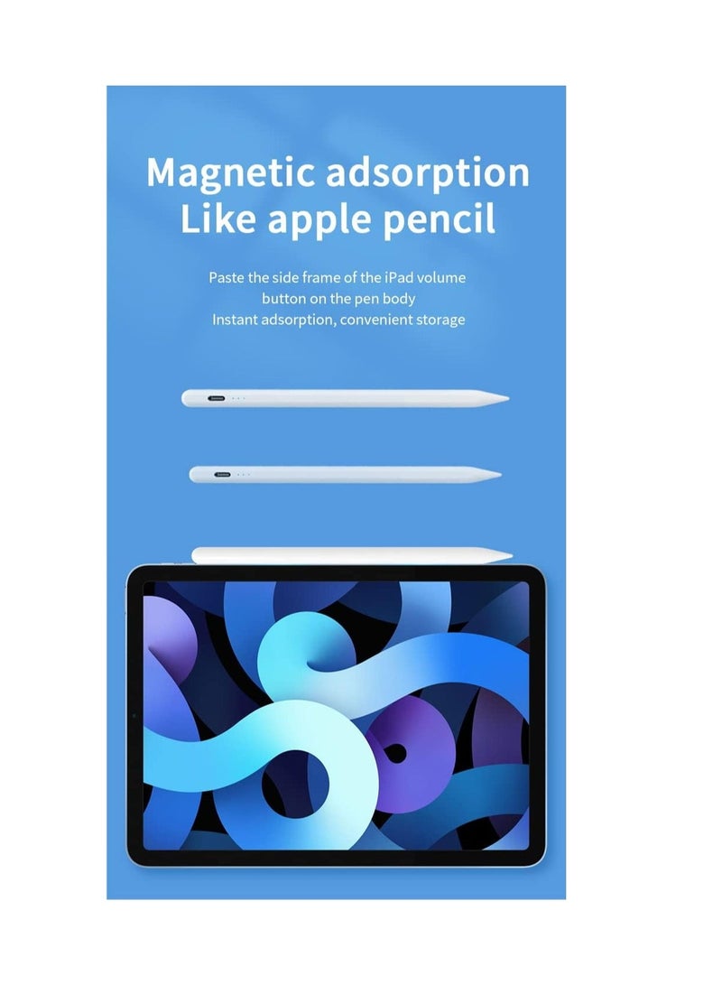 قلم ستايلس عالمي لشاشات اللمس – متوافق مع أجهزة iOS وأندرويد (آيباد، آيفون، لابتوب، تابلت) – مثالي للرسم والكتابة اليدوية – أبيض - Image 4