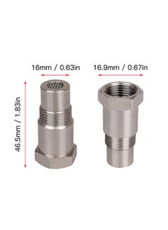 Generic M18*1.5 Car O2 Oxygen Sensors Protective Plug Adapter Stainless Steel Engine Light Eliminator Adapter with Filter  - Image 3