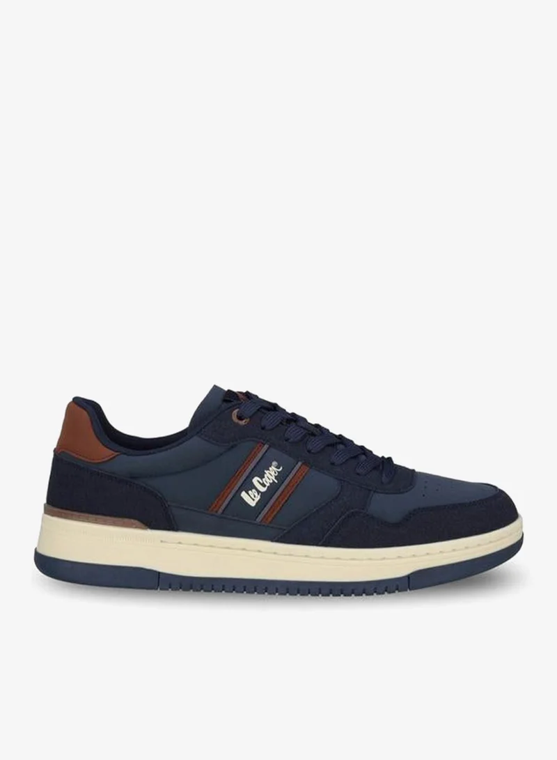 Lee Cooper Men Logo Print Lace-Up Ankle Sneakers