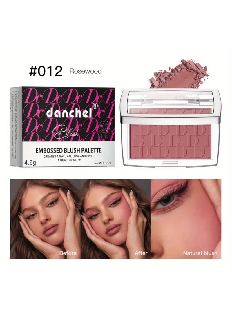 Embossed Blush Palette, Matte Texture, Fine And Light Powder, Create Advanced Makeup - Image 2