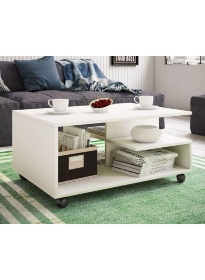 فرنتشر ستور ترابيزة قهوة - ارتفاع 40 سم - عرض 80 سم - عمق 50 سم ، من فرنتشر ستور. - Image 1