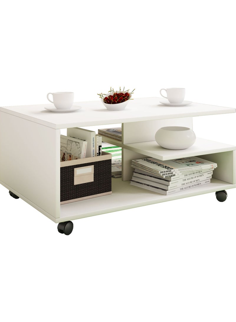 فرنتشر ستور ترابيزة قهوة - ارتفاع 40 سم - عرض 80 سم - عمق 50 سم ، من فرنتشر ستور. - Image 3