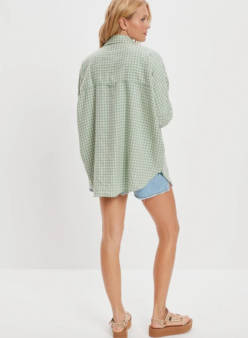 امريكان ايجل قميص بطبعة مربعات