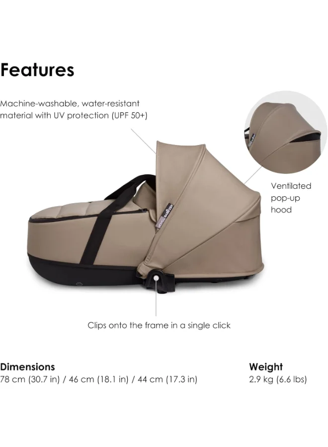 STOKKE Babyzen Yoyo 0+ Bassinet Includes Thick Double Mattress, Ventilated Shell And Hood Requires Babyzen Yoyo2 Frame (Sold Separately)