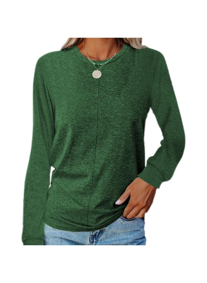 Of European And American Women's Clothing Autumn And Winter New Long Sleeve Round Neck T-shirt Sweater Base Shirt