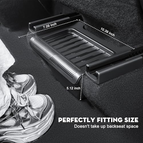 KUNIST 2026 New Model Y Juniper Backseat Trash Can Organizer TPE Storage Box with Anti-Slip Lid Cover Underseat Storage Tray for 2025-2026 Tesla Model Y Juniper Accessories - Image 2