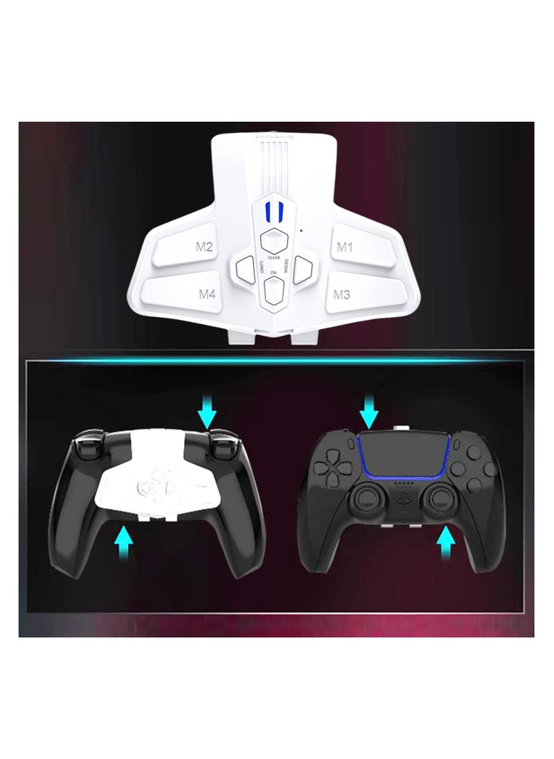 SYOSI - Back Button for PS5 Controller, Back Extension Buttons DIY Kits for PS5 DualSense Controller, PS5 Back Clip Button Programmable and Turbo (White) - Image 1