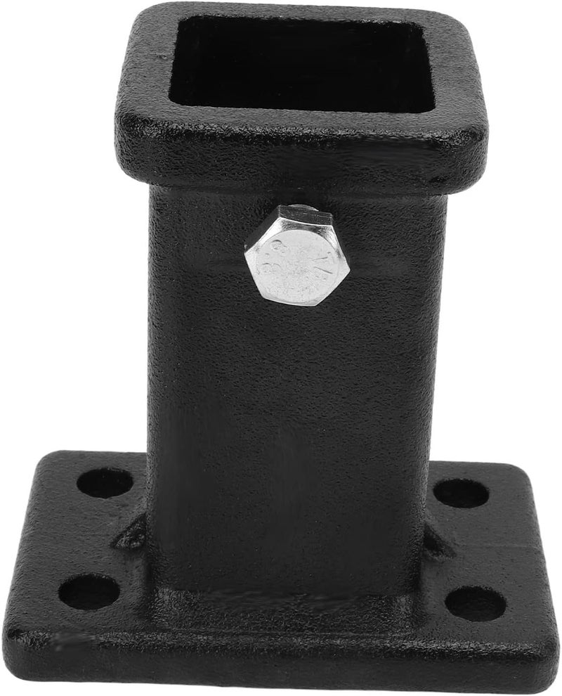 woobles Trailer Receiver Tube, 2in Bolt On Receiver Tube Trailer Hitch Receiver Adapter Moulded Steel Hitch Receiver Tube Universal for Pickup Trucks - Image 1